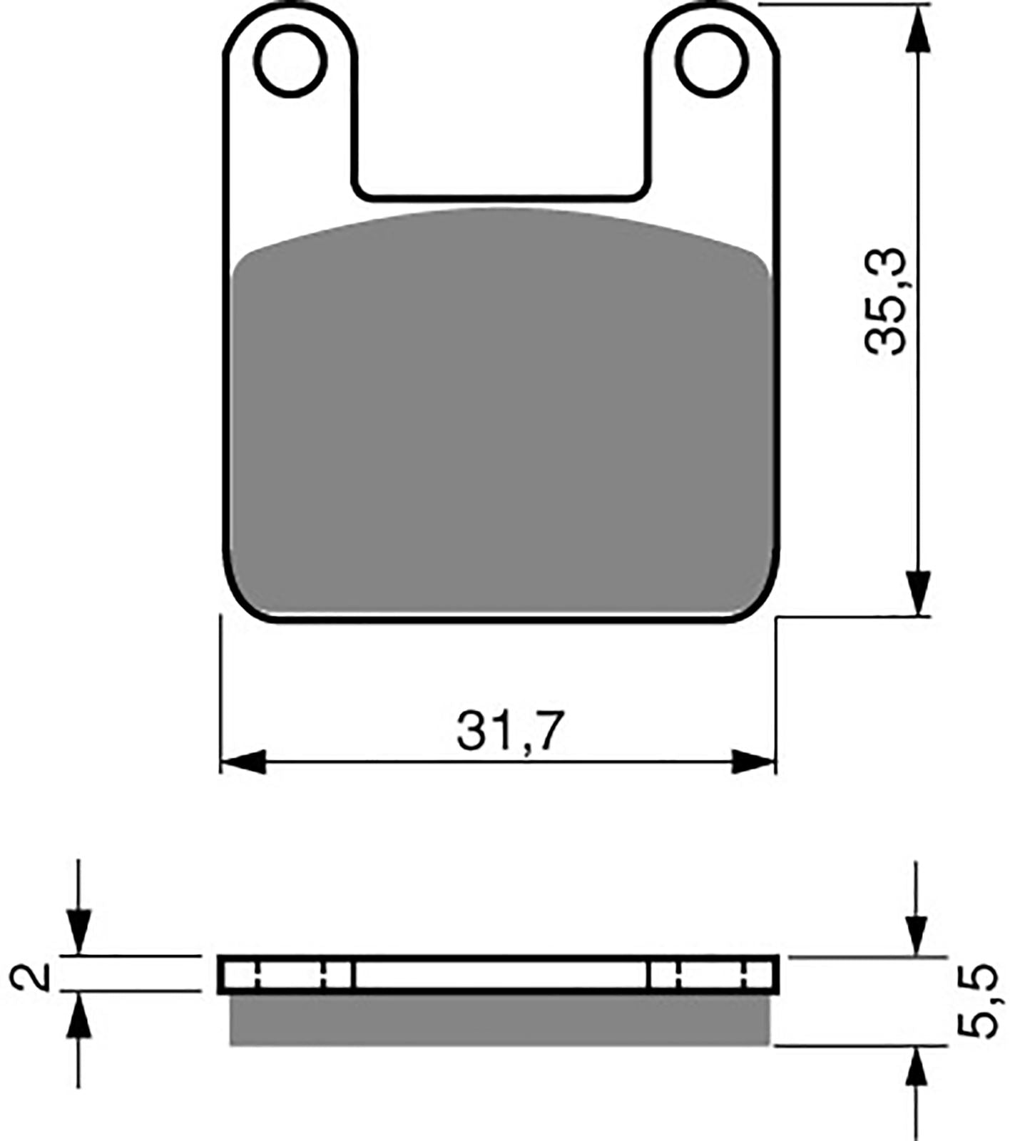 Goldfren AD153 as fitted to HM50(Import)Mini Moto
