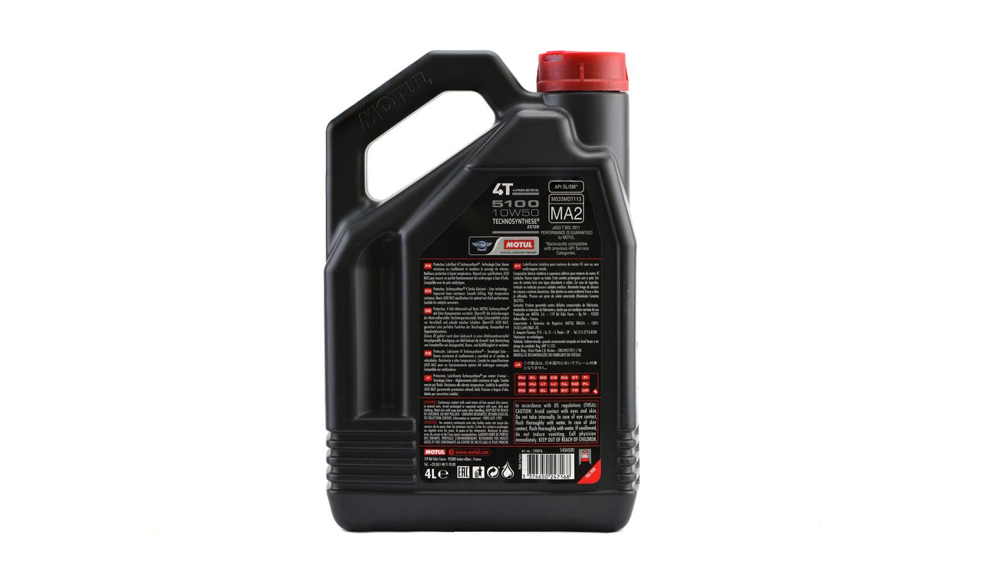 Motul 5100 10w50 4T Semi Synthetic 4 Litres