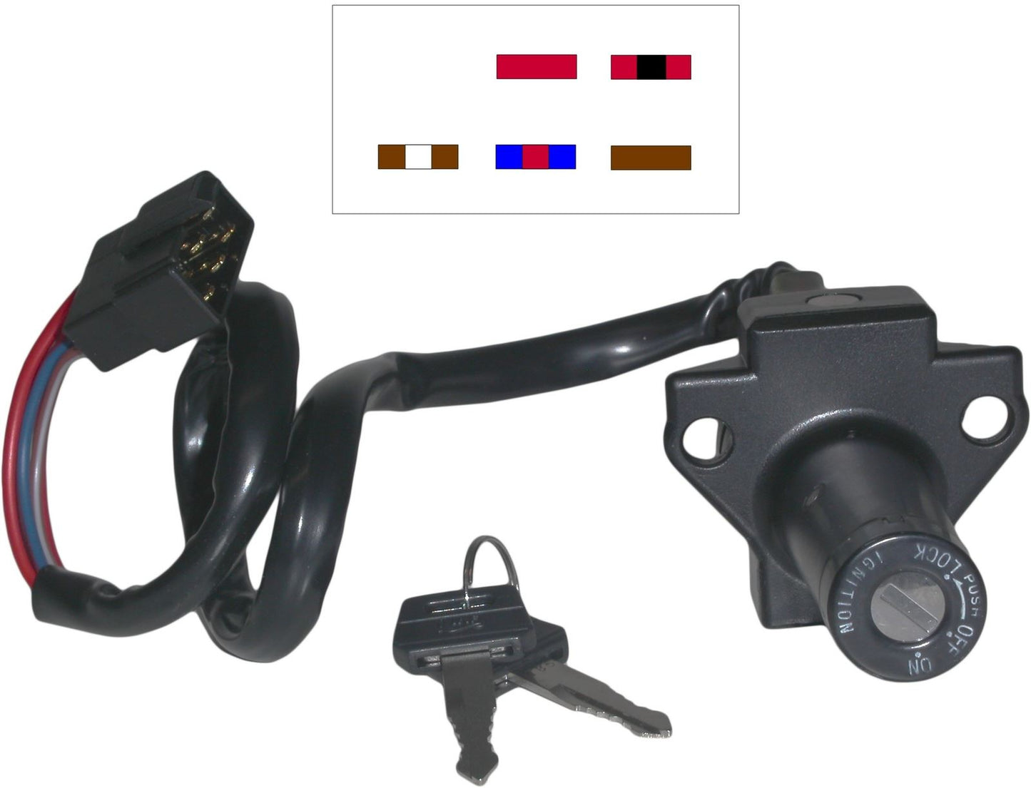 Ignition Switch Honda VF,VFR400-VF, VFR1000 82-86, GL1100 (5 Wires)