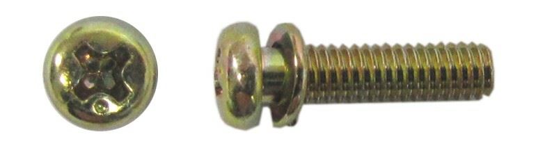 Screws Pan Head with washer 4mm x 15mm(Pitch 0.70mm) Per 20