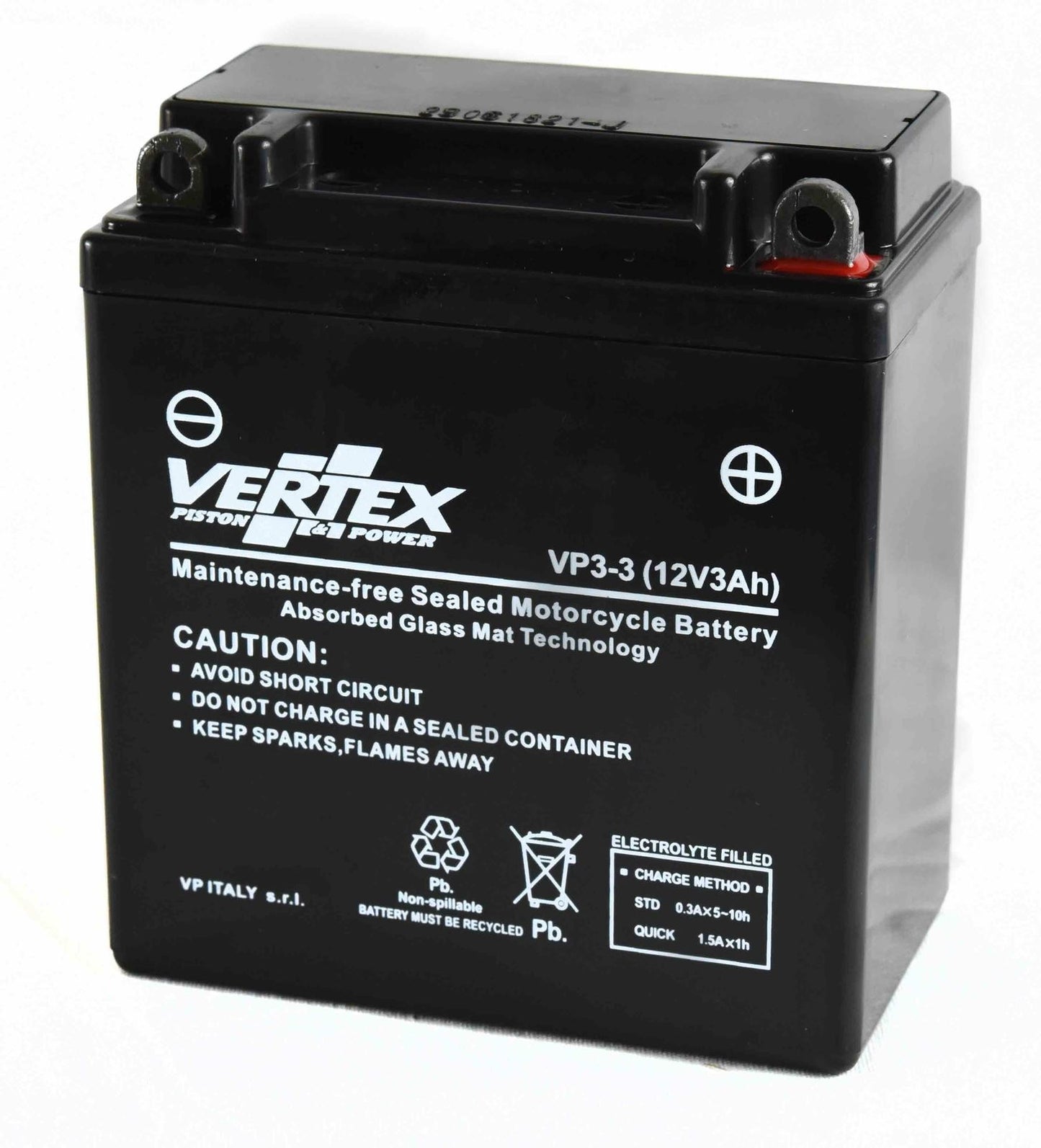 Vertex VP3-3 (B) Battery (L:99 mm x W:56 mm x H:111 mm)