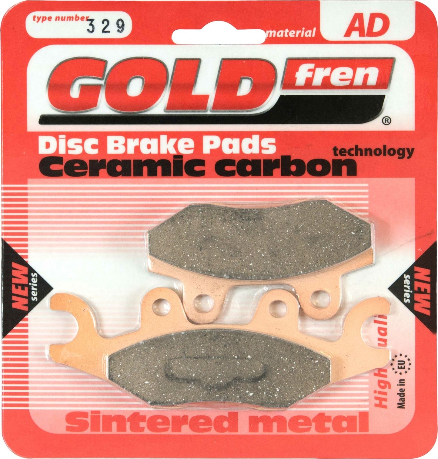 Goldfren Brake Pads AD329, FA484 as fitted to PGO BR500i 07-09