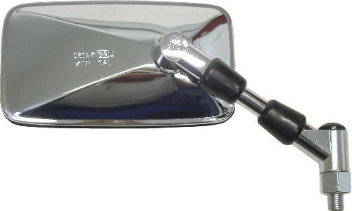 Mirror Right 10mm Chrome Rectangle Yamaha Thread (E-Marked)