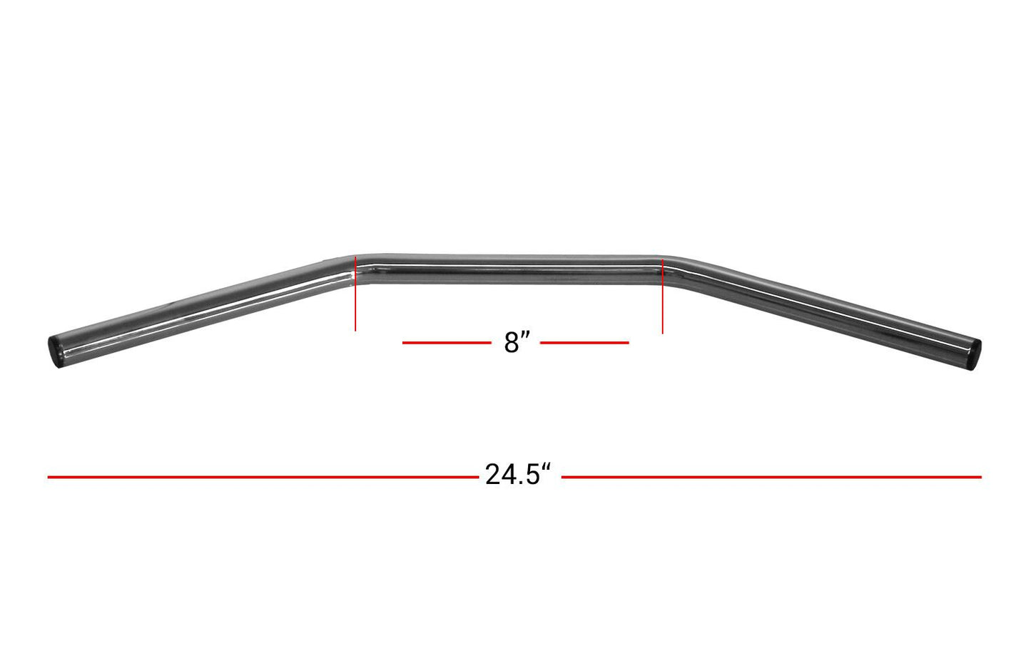 Handlebar 7/8'' Chrome Vincent Straight 24.5'' Long