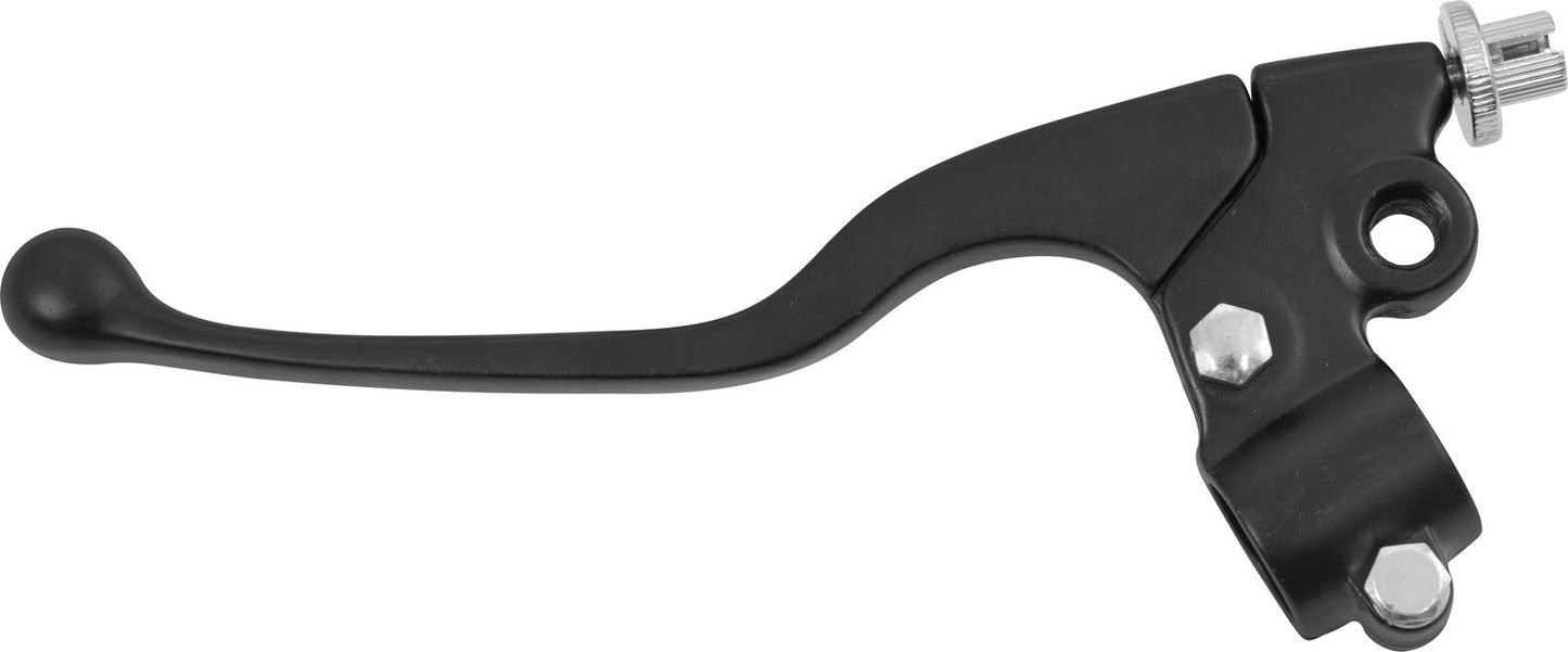 Lever Assembly Left Hand Black with Mirror Boss as Yamaha Early RD Models