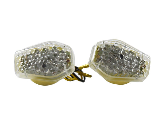 Complete Indicator LED Flush Mount Fairing For Suzuki (Clear) (Pair)