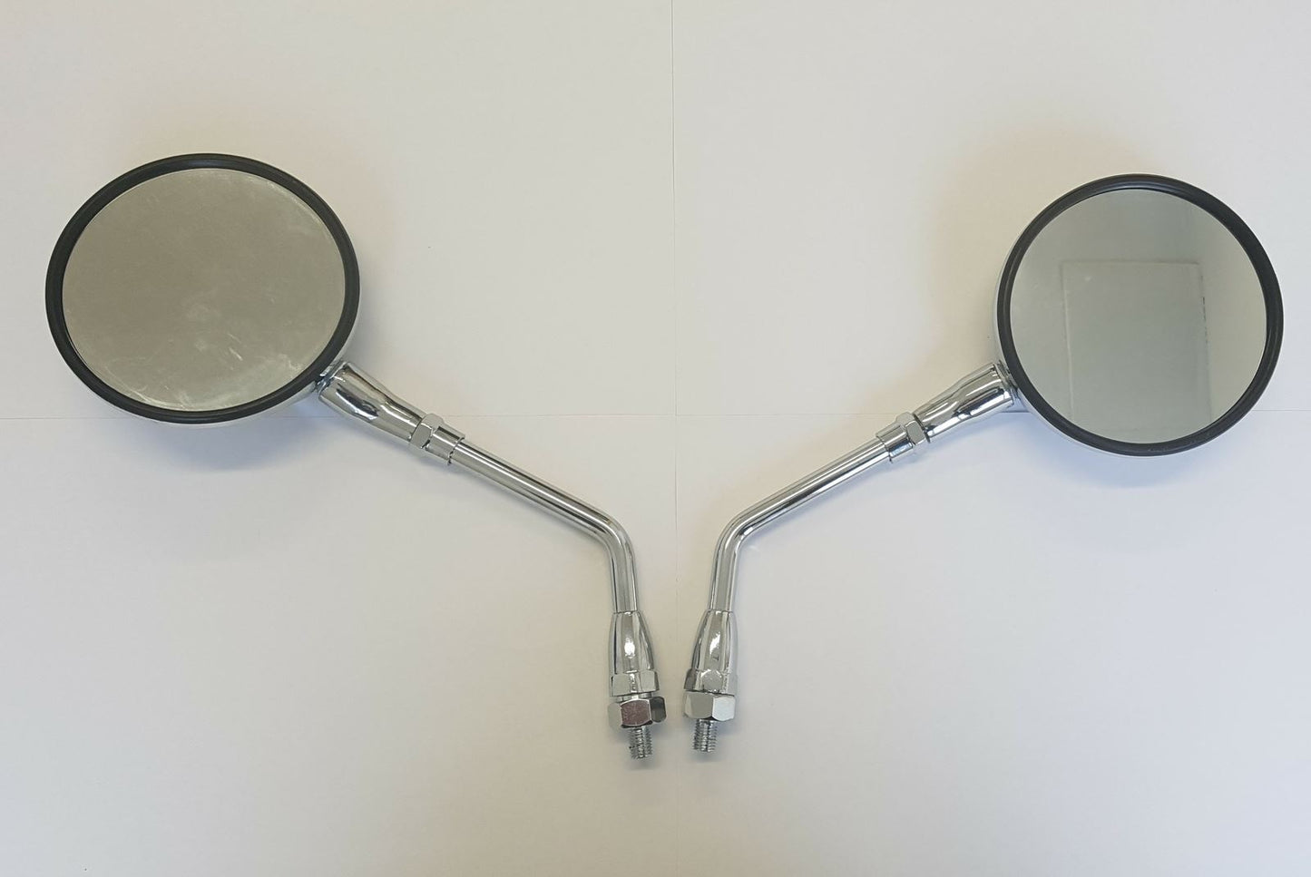 Mirrors 10mm Chrome Round Left & Right