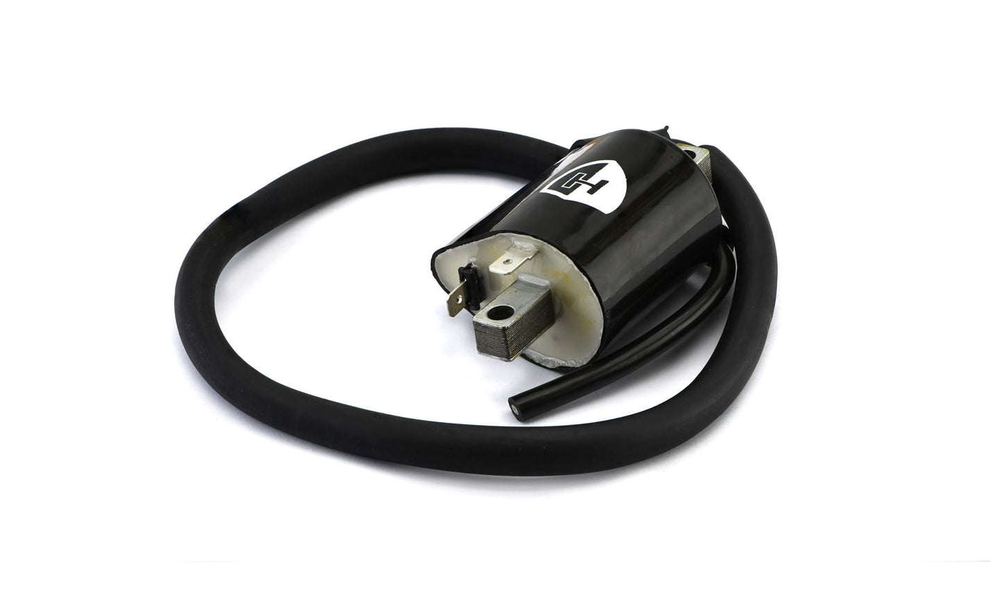 Ignition Coil 12v CDI Single Lead 2 Terminals At 6 & 9 (80mm Centres) (P:1.46Oh, S: 10.67KOh)