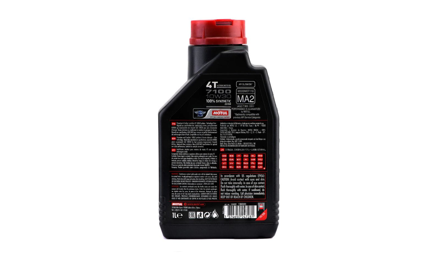 Motul 7100 10w30 4T 100% Synthetic 1 Litre