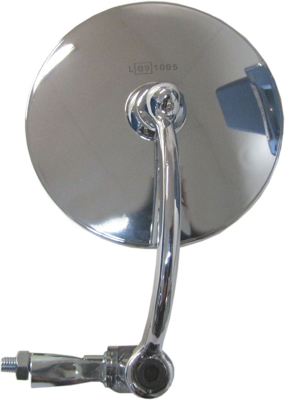 Mirror Chrome Round Left or Right Bar End Type (E-Marked)