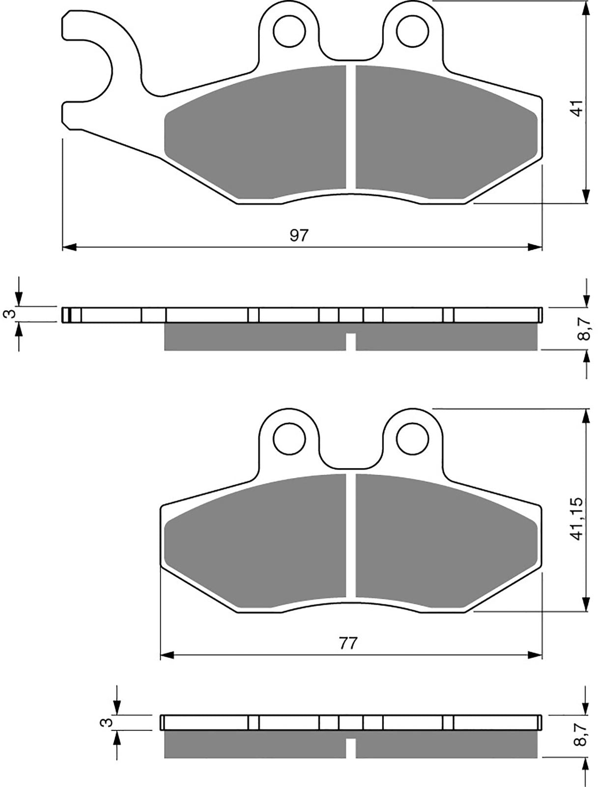 Goldfren Brake Pads AD293, FA353