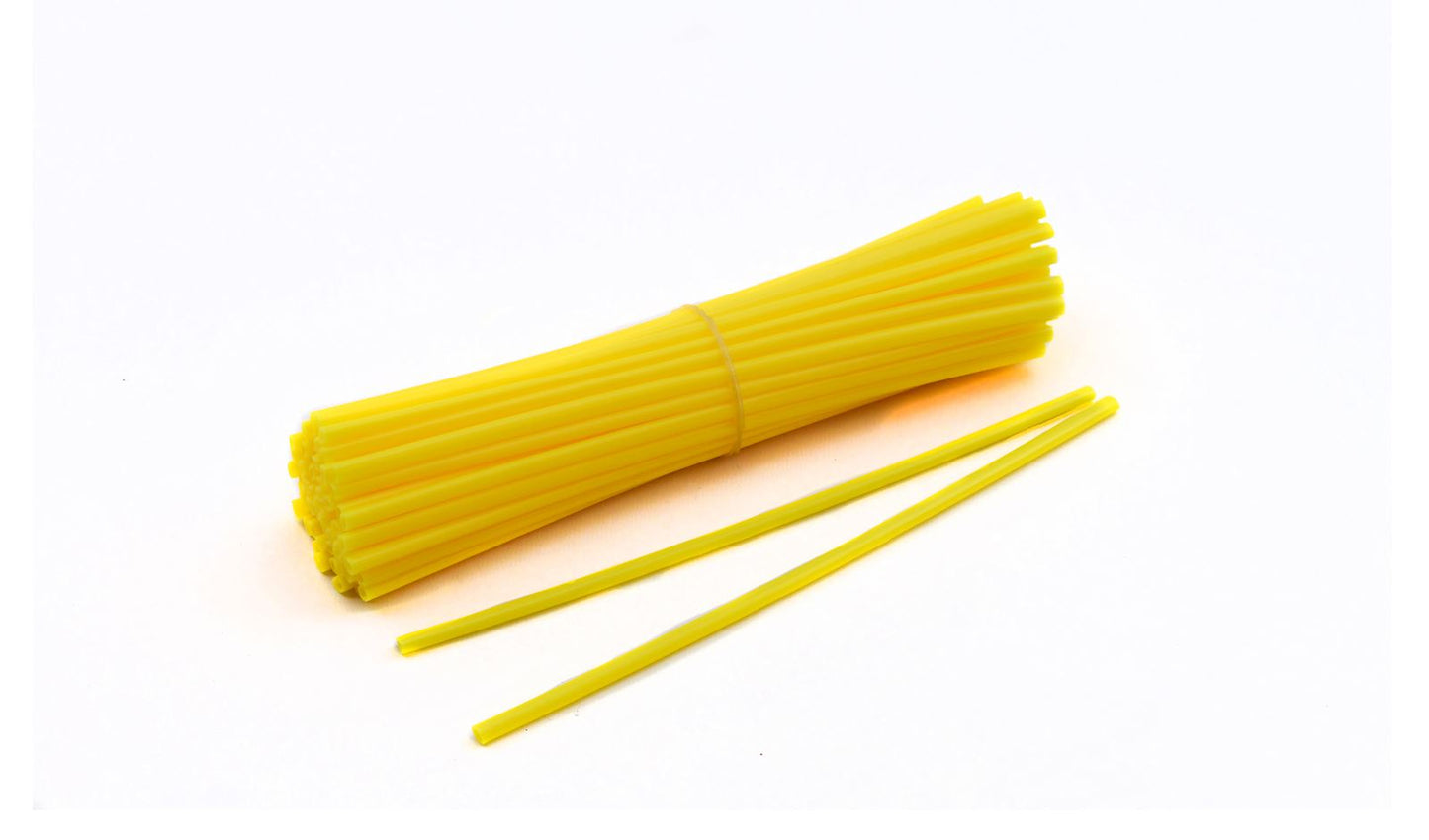 Spoke Cover Wraps Yellow Full Set of 76 Covers for Up To 21" Wheels Front & Rear