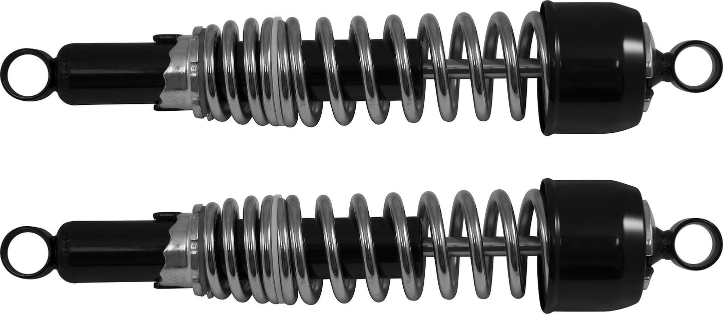 Shocks 365mm Pin+Pin (Black Body, Chrome Spring) Type 2