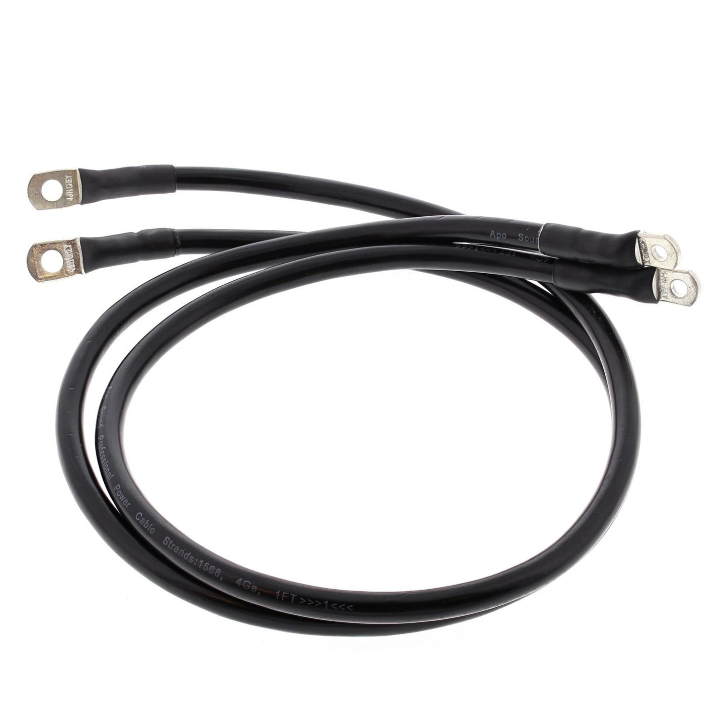Battery Cable Kit Black Harley FLHS Electra Glide Sport 89-92, FLHTC Electra Glide Classic 89-92, FLHTCU Electra Glide Ultra Classic 89-92, FLTC Tour Glide Classic 89-92, FLTCU Tour Glide Ultra Classic 89-92