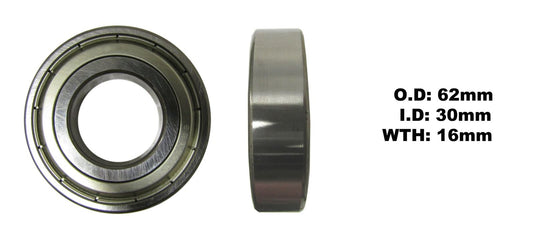 Bearing NTN 6206ZZ(I.D 30mm x O.D 62mm x W 16mm)