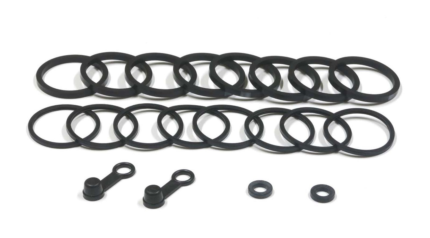 TourMax Brake Caliper Seal Rebuild Kit Front Kawasaki ZX636 04-06, ZX1000C1-2 04-05, ZX1000B3-4 04-05, ZX1200 06-07, VN1600 05, 07-08