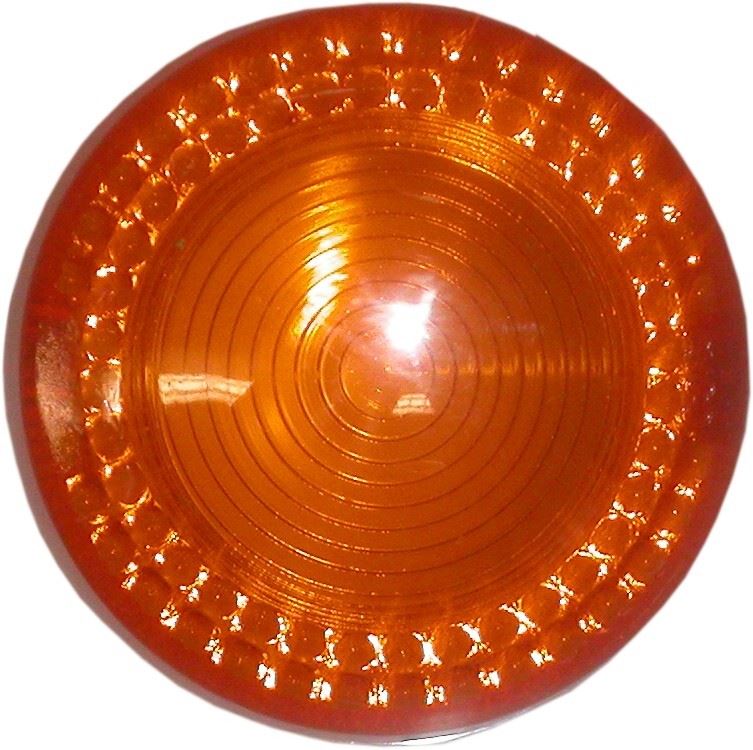 Indicator Lens Yamaha RXS100, YB100 Side Screw Mounting (Amber)