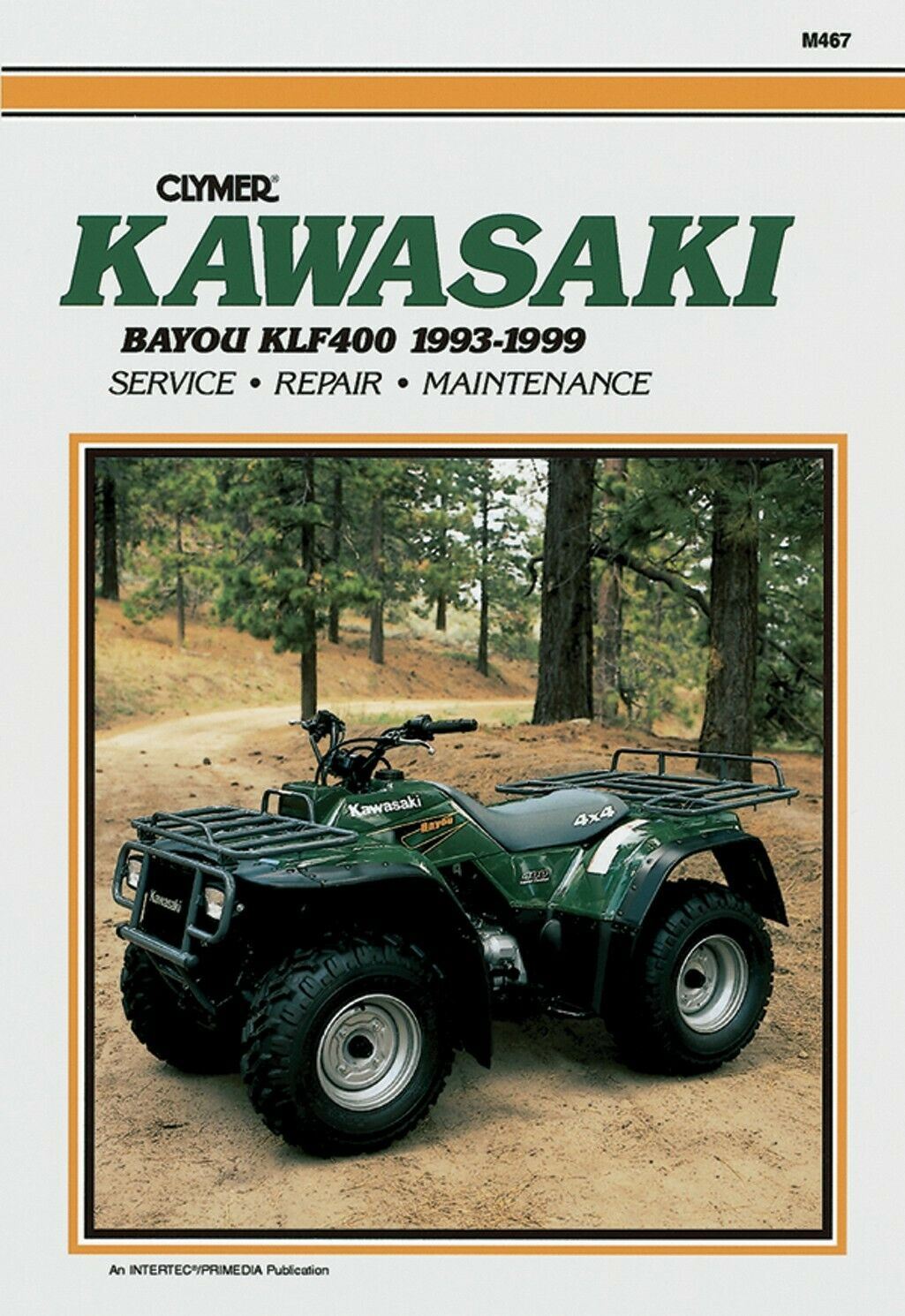 Clymer Manual For Kawasaki Bayou KLF400 93-99