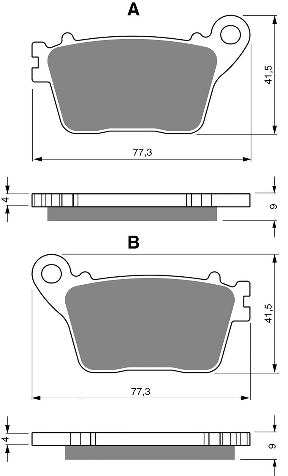 Goldfren Brake Pads AD242, FA436, SBS834, DP973