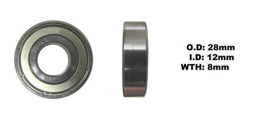 Bearing NTN 6001ZZ(I.D 12mm x O.D 28mm x W 8mm)