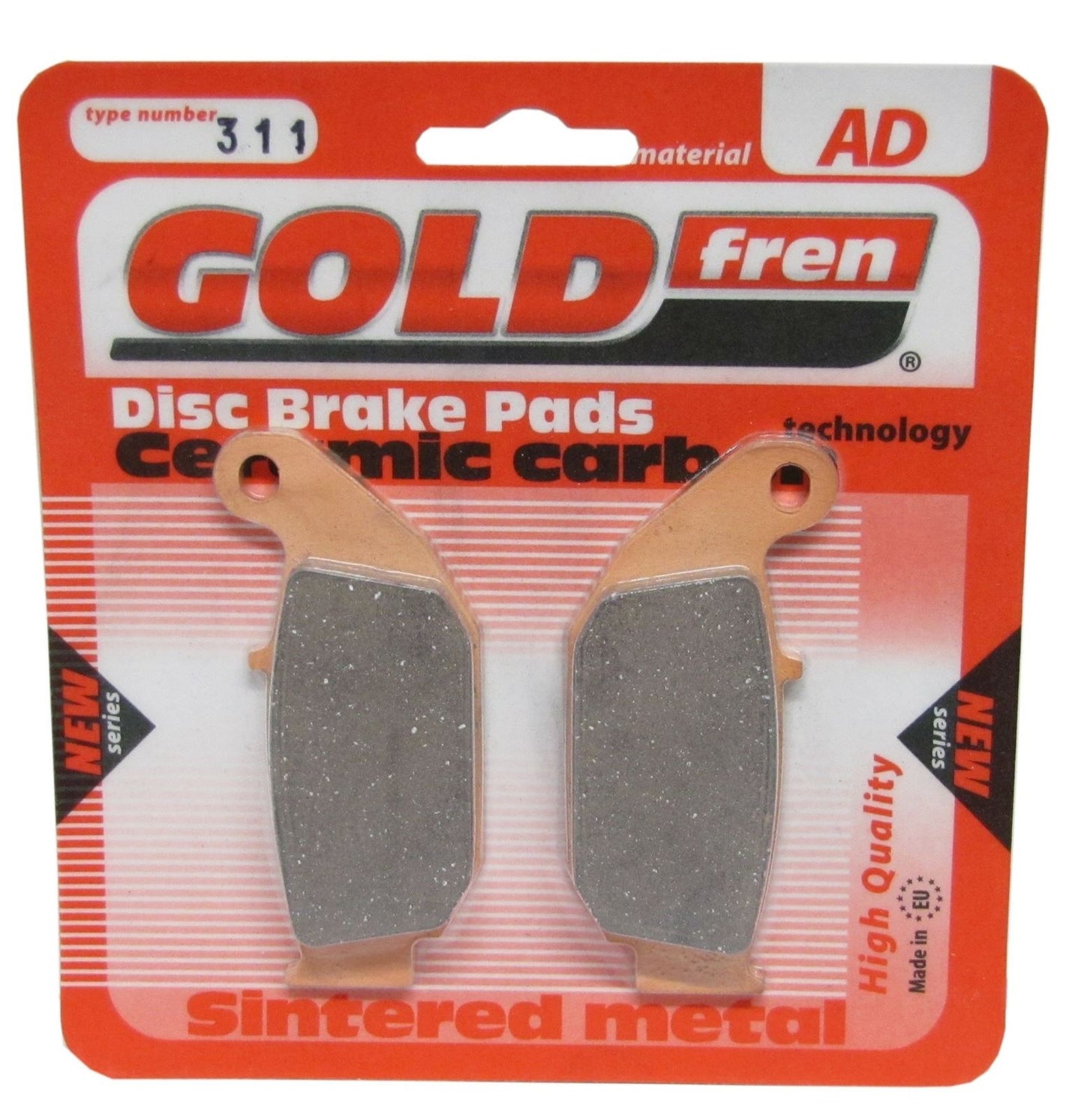 Goldfren Brake Pads AD311, FA629 as fitted to Honda CRF250 12 Rear
