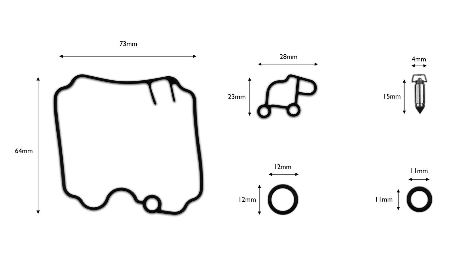 Carb Repair Kit Yamaha FZR600 Genesis 89-93