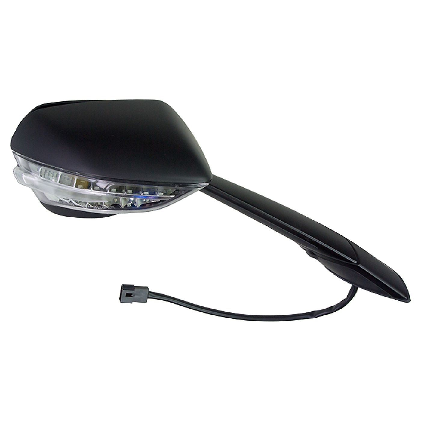 Mirror Right Fairing Black With Indicator Aprilia RSV4 1000 2019, RSV4 1100 Racing Factory 19-20 (E-Marked) (38mm Centres) OE Ref: 2B005798