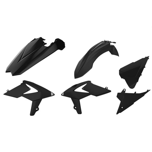 POLISPORT PLASTIC KIT BETA RR 125-480 2T+4T 2018-2019, BLACK