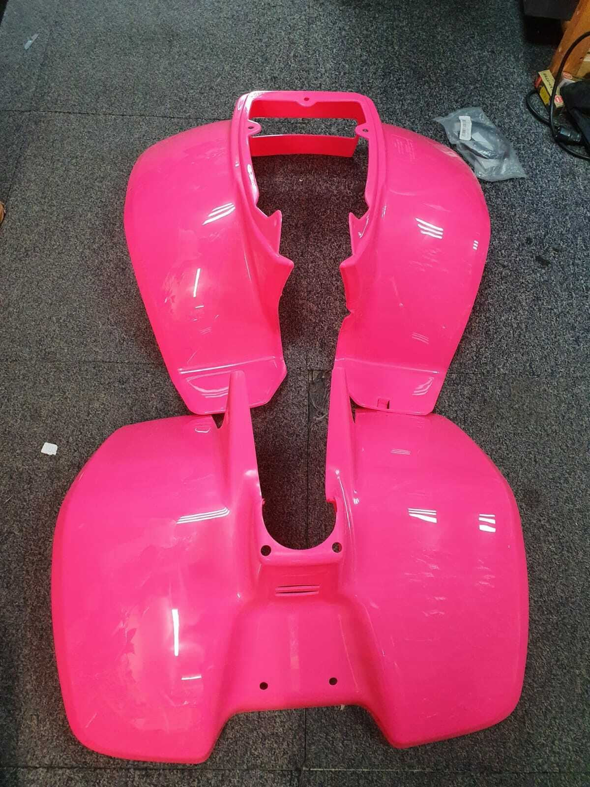 Plastics Set For Suzuki LT50 Pink Front, Rear Fender Bodywork Panels