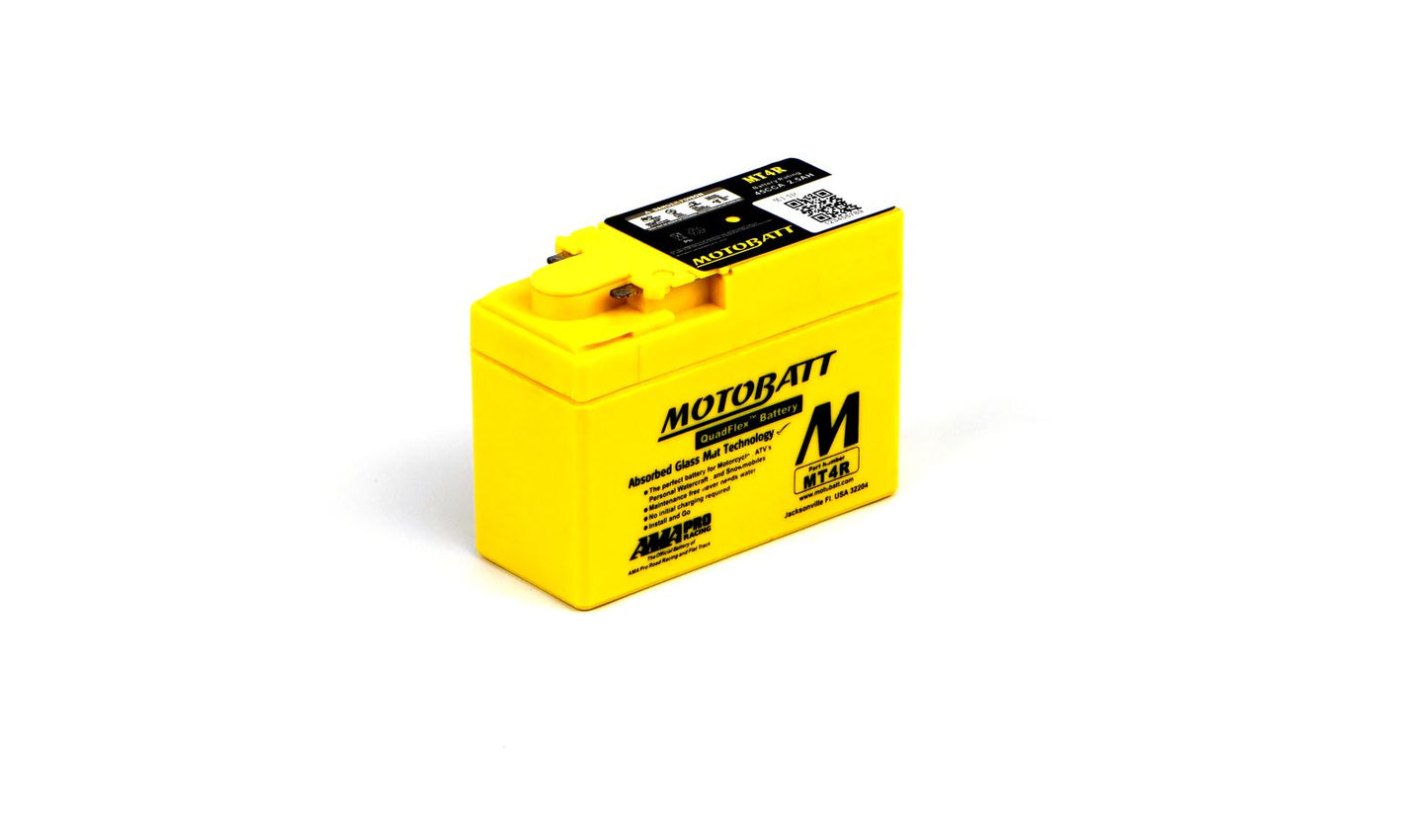 Motobatt Battery MT4R 12v 2.7Ah (20Hr) CCA:45A YTR4ABS L:114mm x H:86mm x W:49mm
