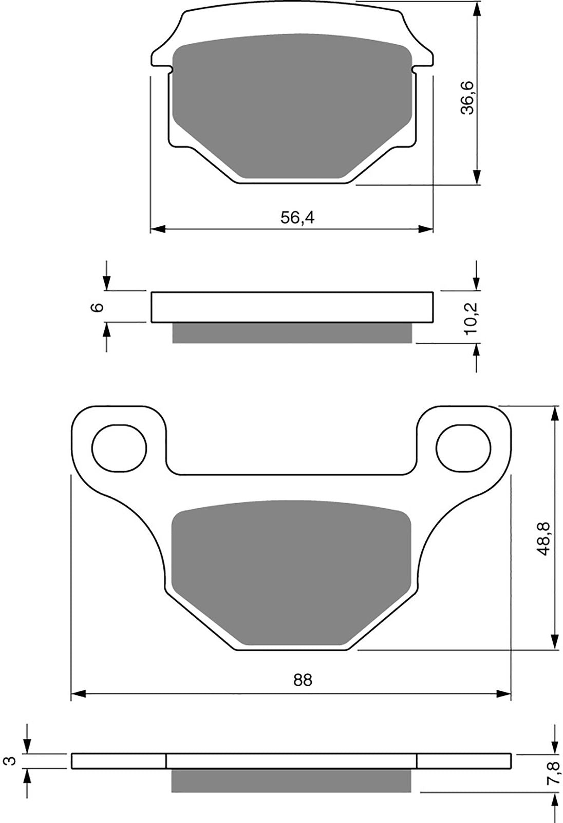Goldfren Brake Pads AD289, FA93, FDB384, SBS585