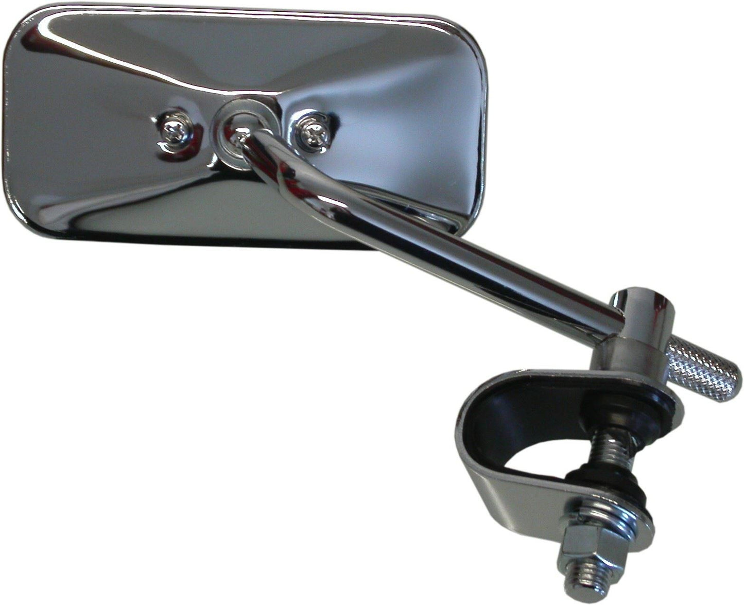 Mirror Chrome Rectangle Left or Right Clamp-on 2" x 4.25" (Each)