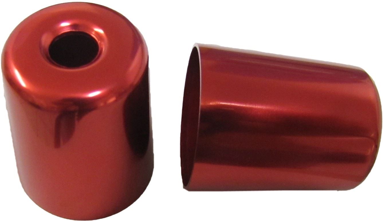 Handlebar Bar End Cover Red For Kawasaki ZX7R (Pair)