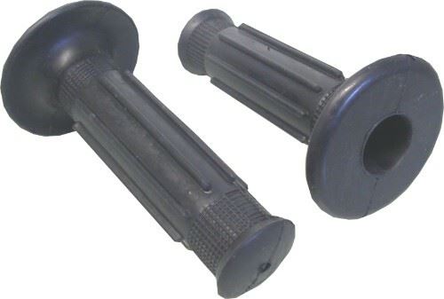 Grips British Style Black For 7/8" Handlebars (Pair)