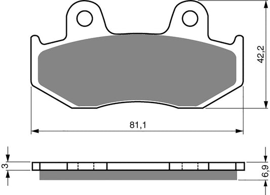 Goldfren Brake Pads AD103, FA92/2, FA323/2, FDB2119
