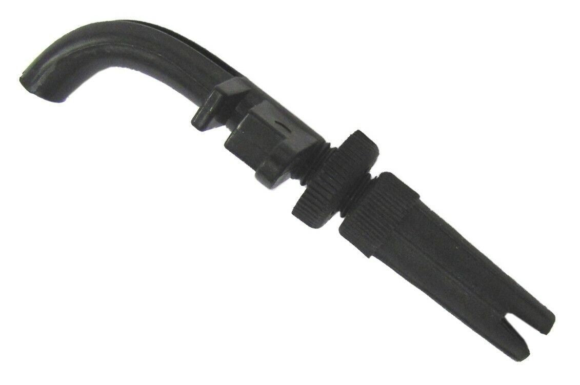Cable End Throttle Black plastic type with bend & adjuster.