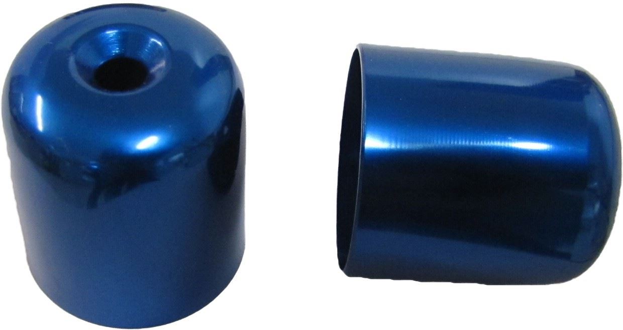 Handlebar Bar End Cover Blue For Suzuki RGV250 GSXR750L M (Pair)
