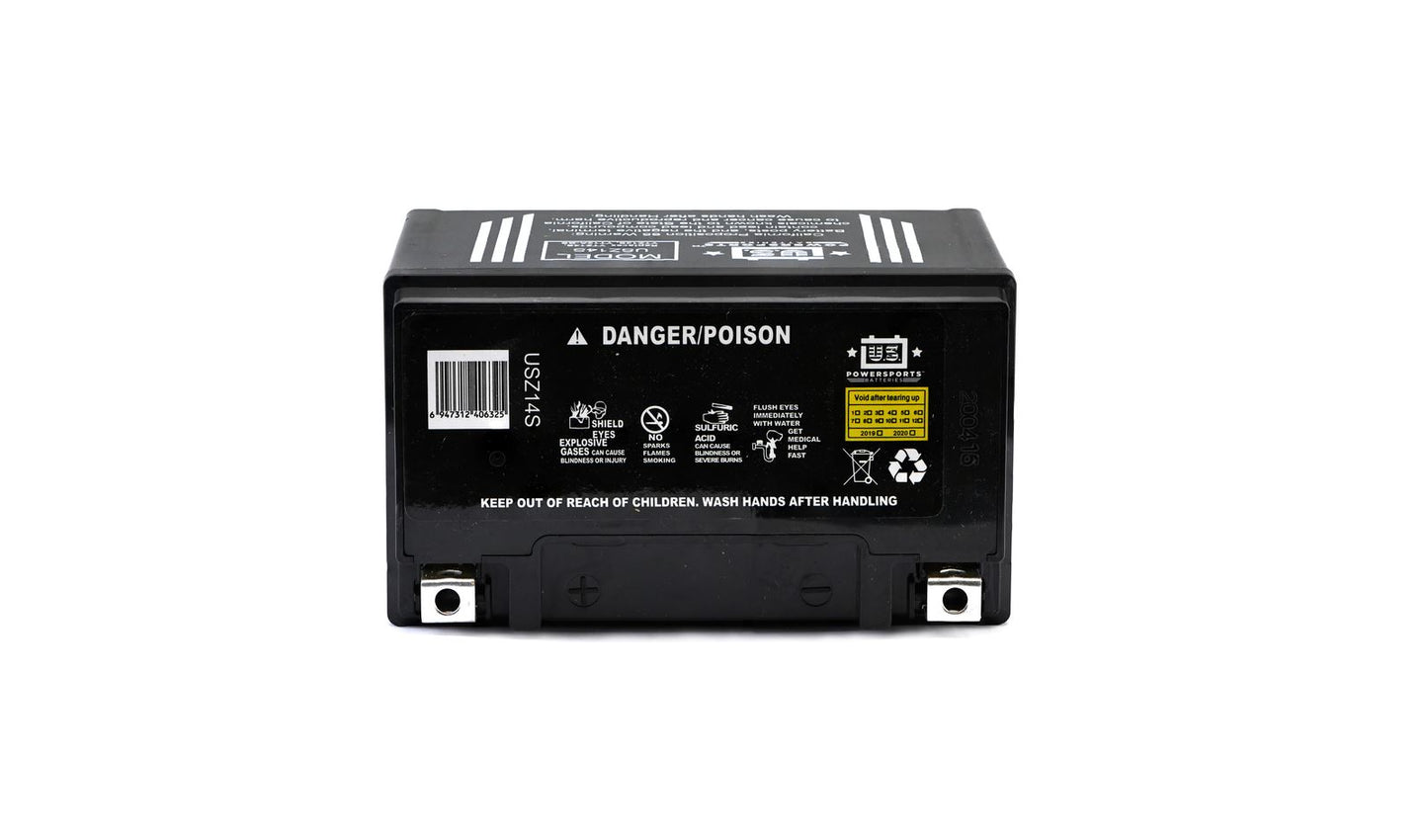 MTX Power/ US Powersports Battery XTZ14S/ USZ14S Sealed 12v 11.2AH CCA:170A L:151mm H:110mm W:87mm CTZ14S-BS, CTZ12S
