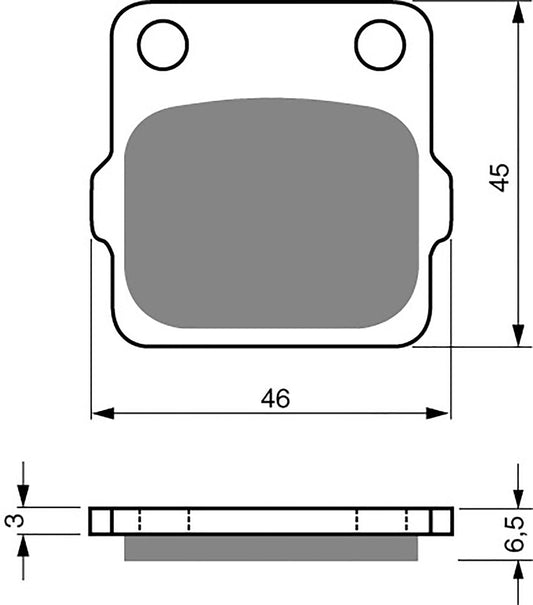 Goldfren Brake Pads K5-077, FA84/3, VD127, SBS584, FDB661, DP816