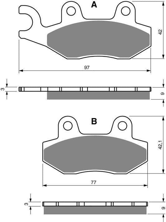 Goldfren Brake Pads S33-334, FA228