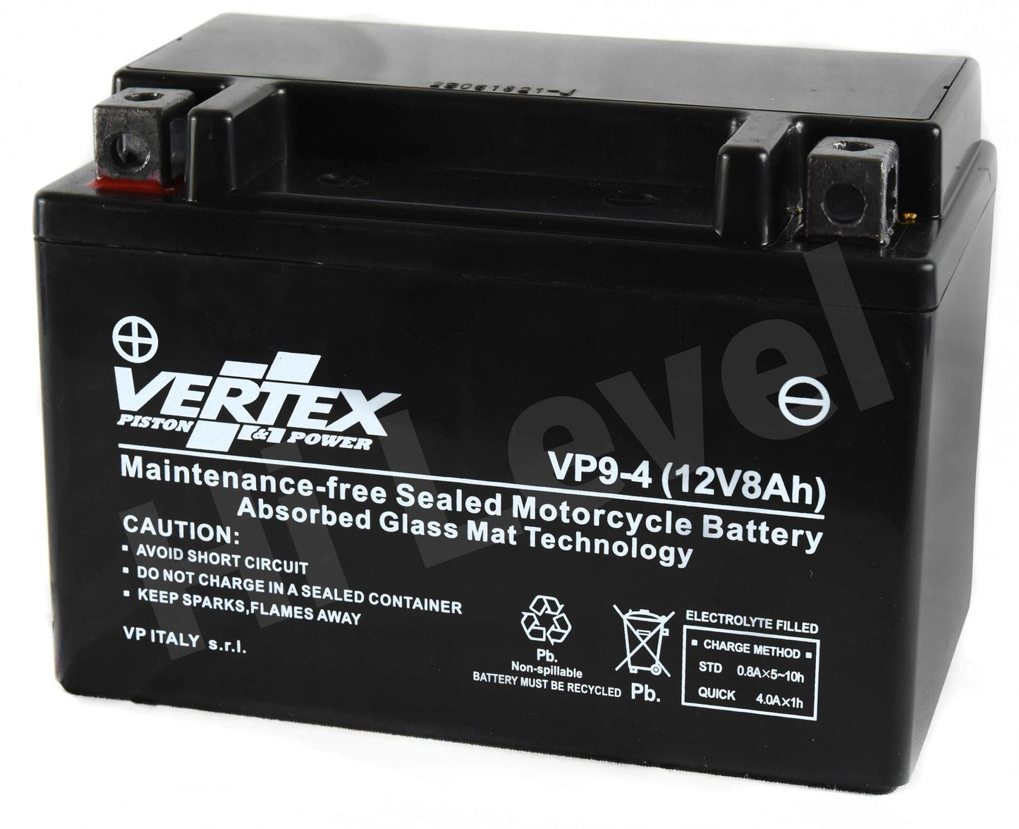 Vertex VP9-4 Battery replaces CTX9-BS (L:150 mm x W:87 mm x H:107 mm)