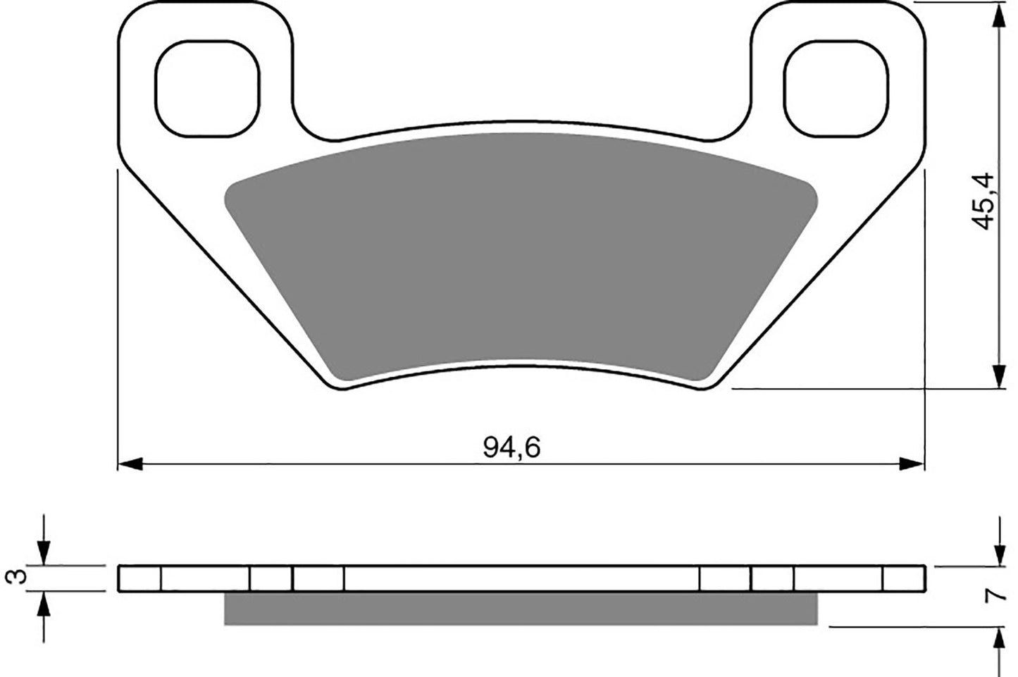 Goldfren Brake Pads AD254, FA395, VD9023, SBS822