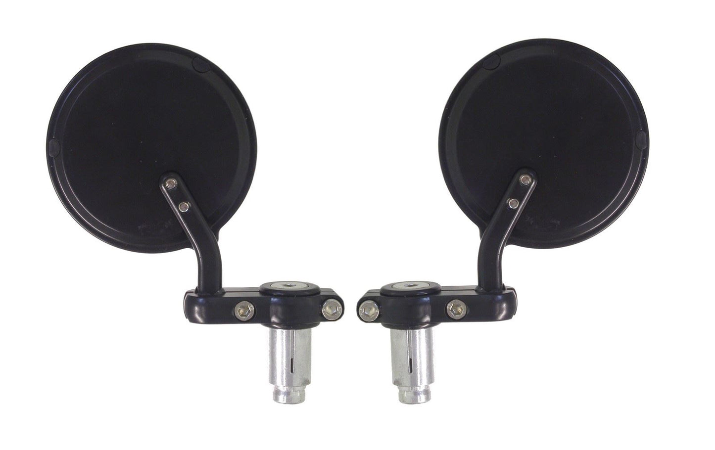Mirror Bar End Black Round Left or Right
