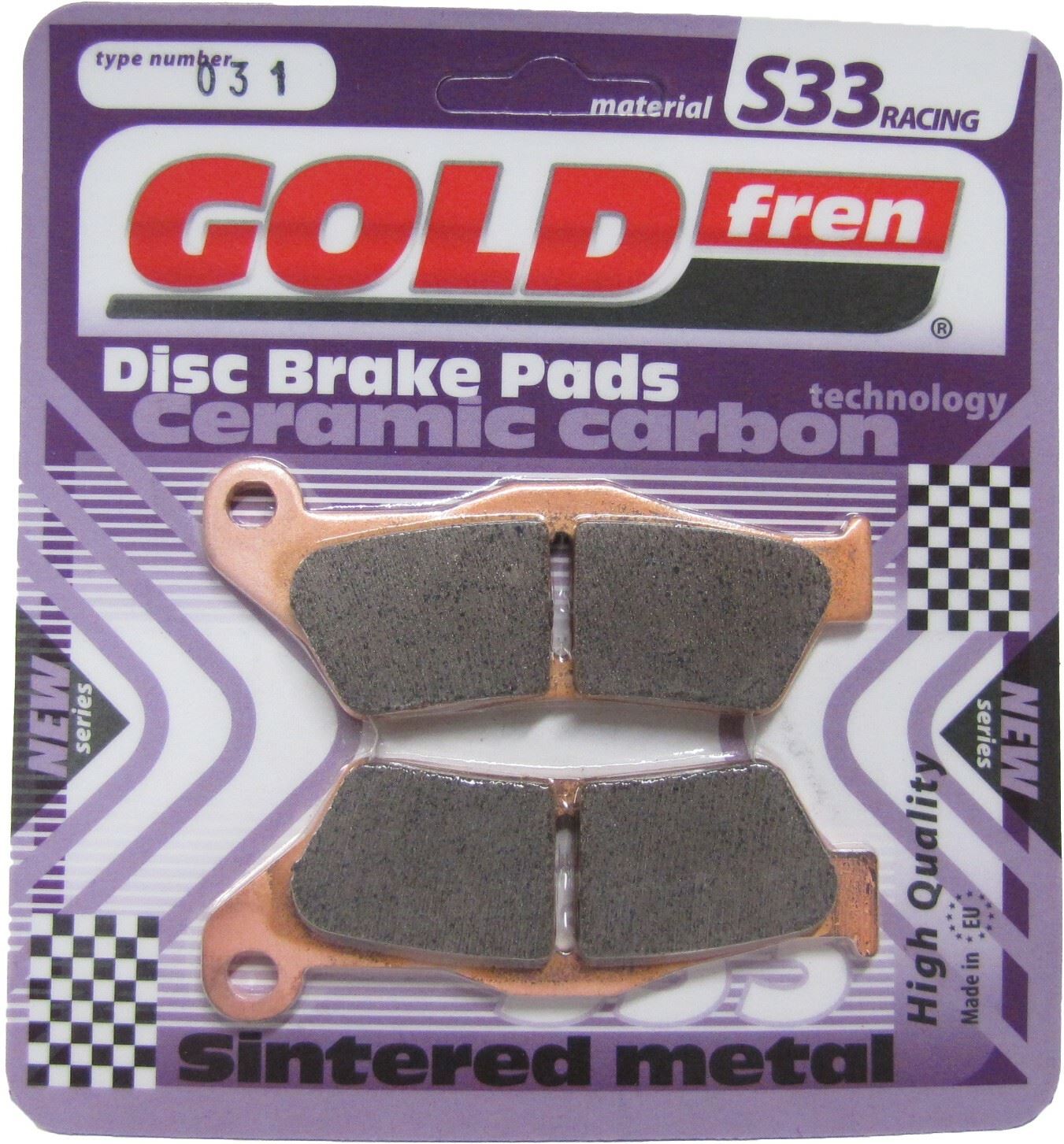 Goldfren Brake Pads S33-031, VD947, FA181, FA245, FDB2016, SBS671