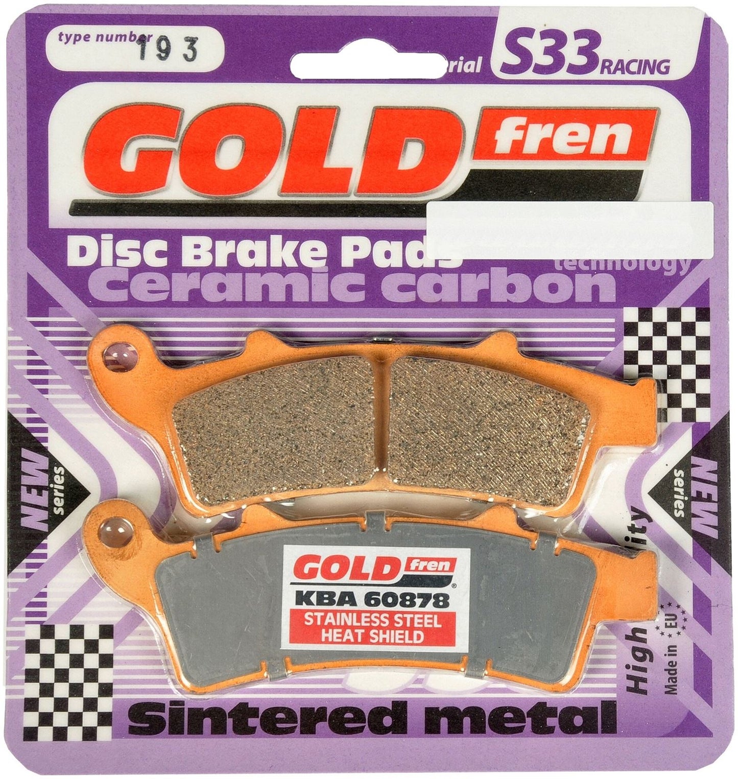 Goldfren Brake Pads S33-193, FA324, VD9017, SBS761, FDB2105