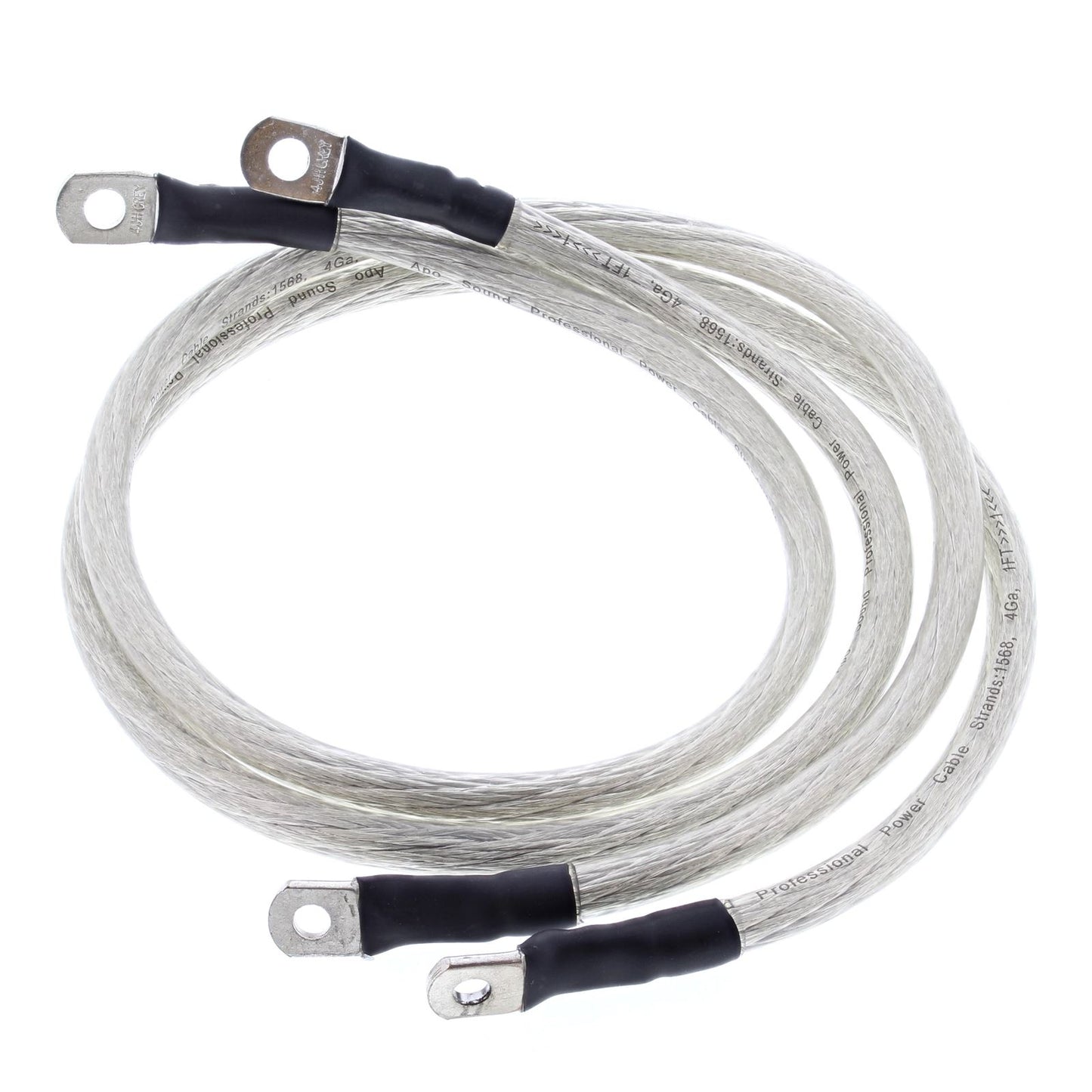 Battery Cable Kit Clear Harley FLHS Electra Glide Sport 89-92, FLHTC Electra Glide Classic 89-92, FLHTCU Electra Glide Ultra Classic 89-92, FLTC Tour Glide Classic 89-92, FLTCU Tour Glide Ultra Classic 89-92