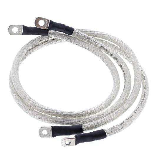 Battery Cable Kit Clear Harley FLHS Electra Glide Sport 89-92, FLHTC Electra Glide Classic 89-92, FLHTCU Electra Glide Ultra Classic 89-92, FLTC Tour Glide Classic 89-92, FLTCU Tour Glide Ultra Classic 89-92