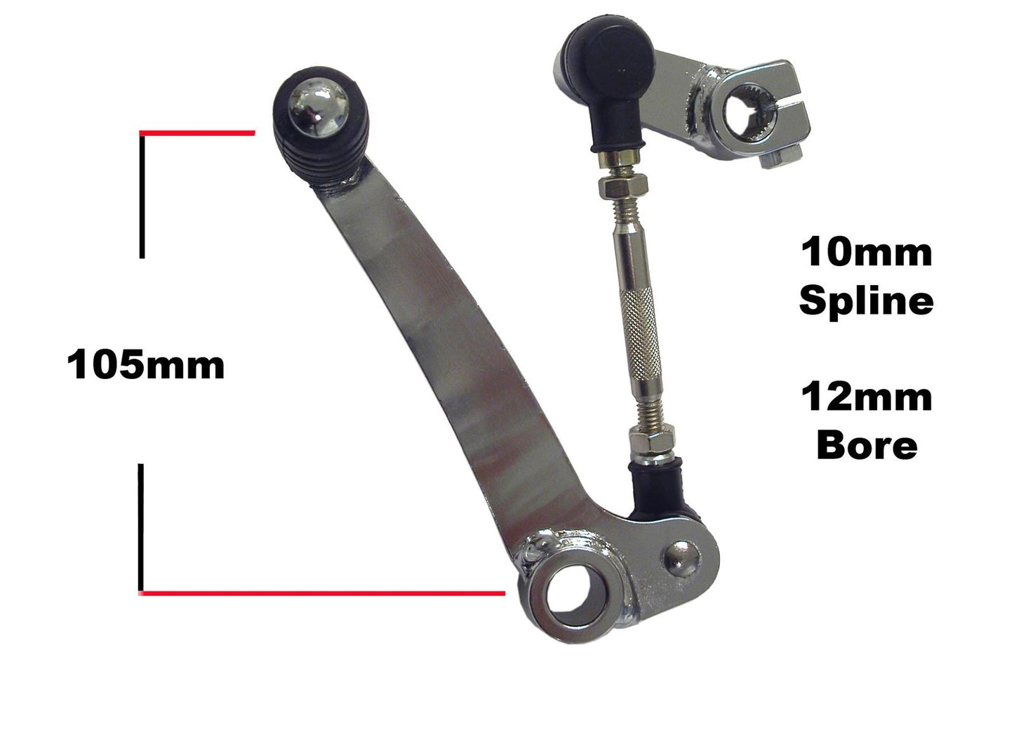 Gear Lever Steel Yamaha RD250LC 1980-1986, RD350LC 1980-1982, OE Ref's 4L0-18111-00, 4L0-18112-00, 4L0-18115-00, 2H9-18154-00 x 2, 90170-06228, 9538R-06700