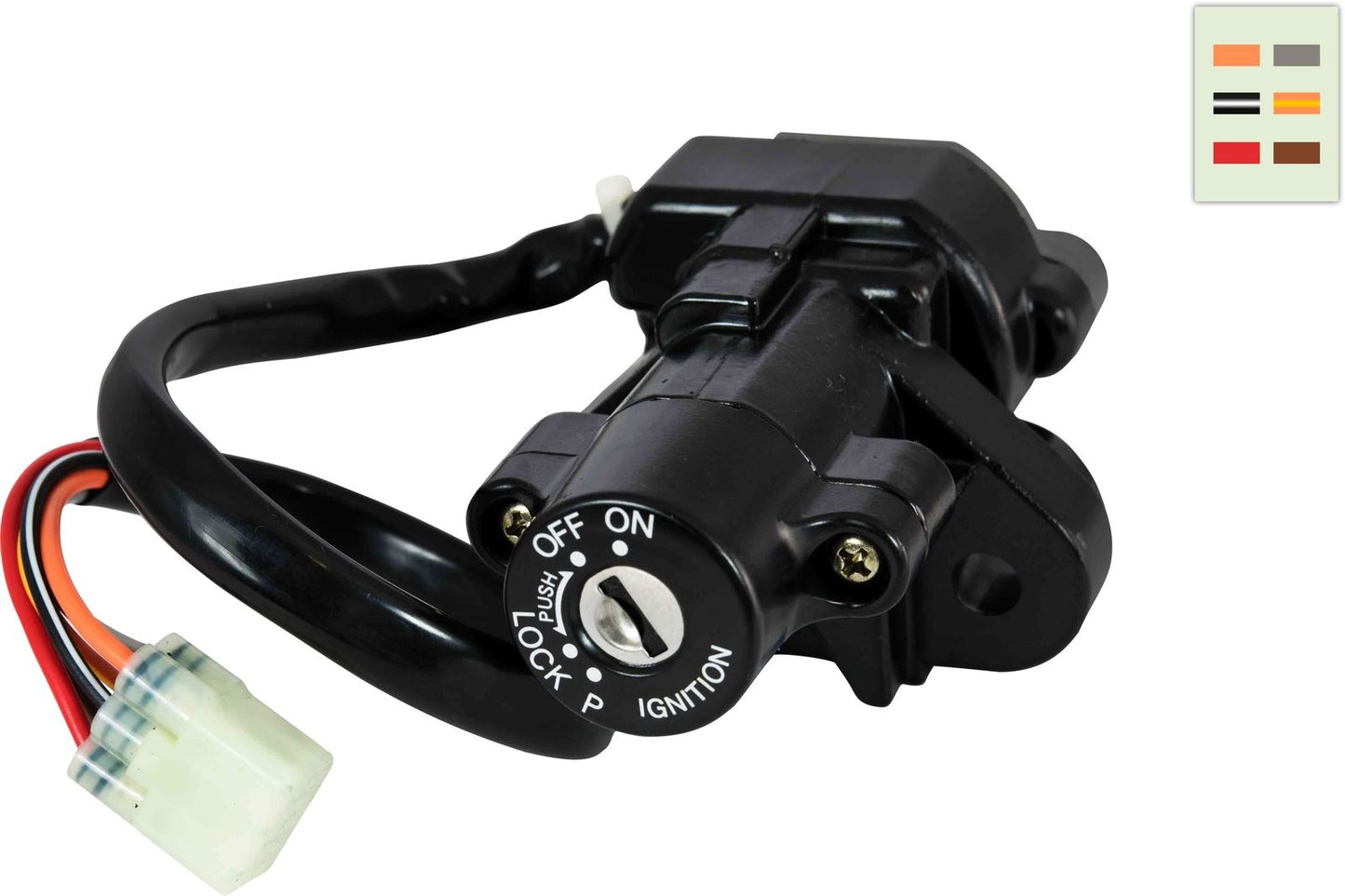 Ignition Switch Suzuki GSF600S, GSX750F, GZ125 98-06 37100-33E20 (6 Wire)  Possible SV650 99-02