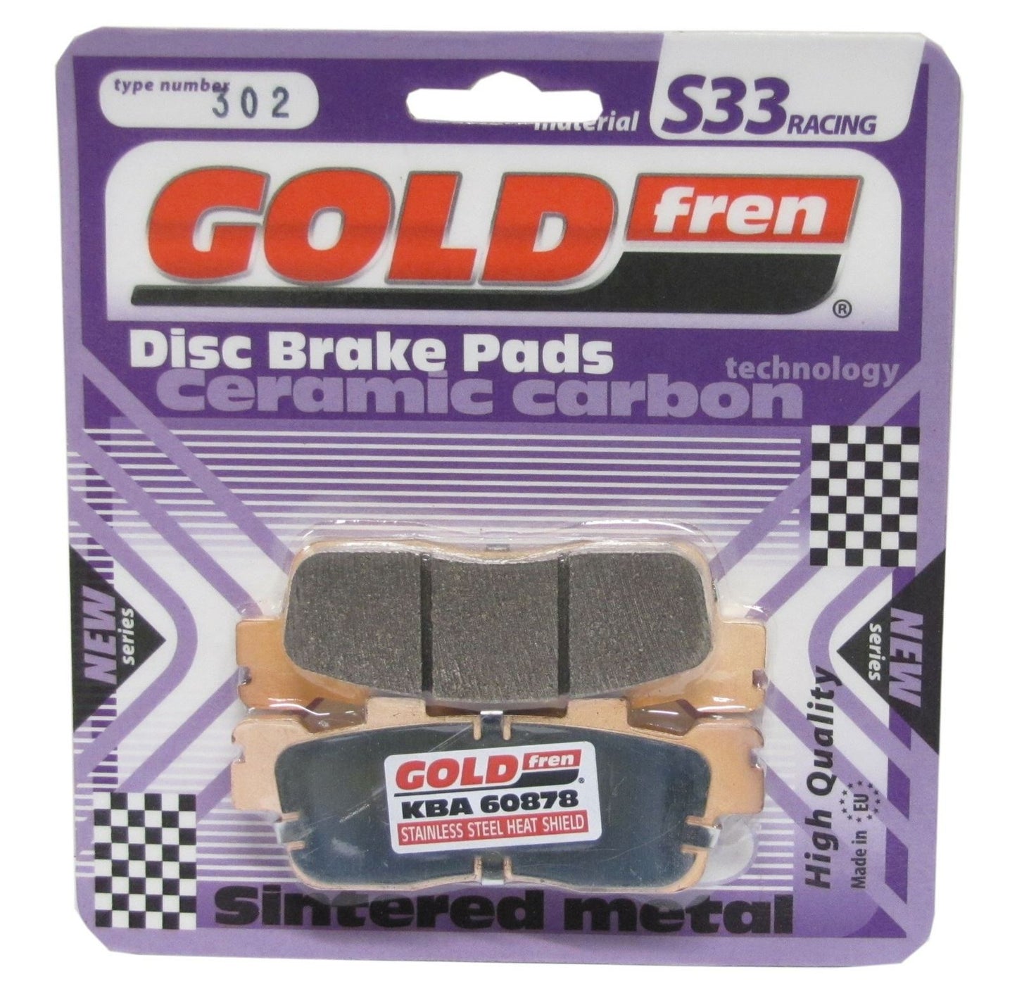 Goldfren Brake Pads S33-302, FA498 fitted to Kymco Downtown 125-300